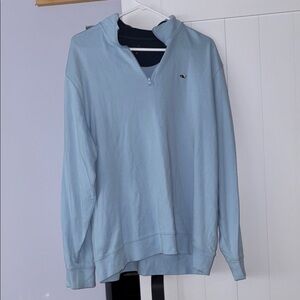 Blue Zip Up Sweater vineyard vines XL